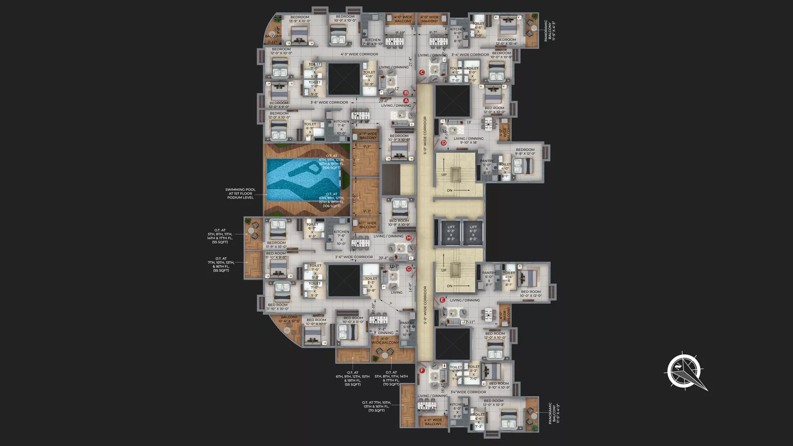 2 BHK plan